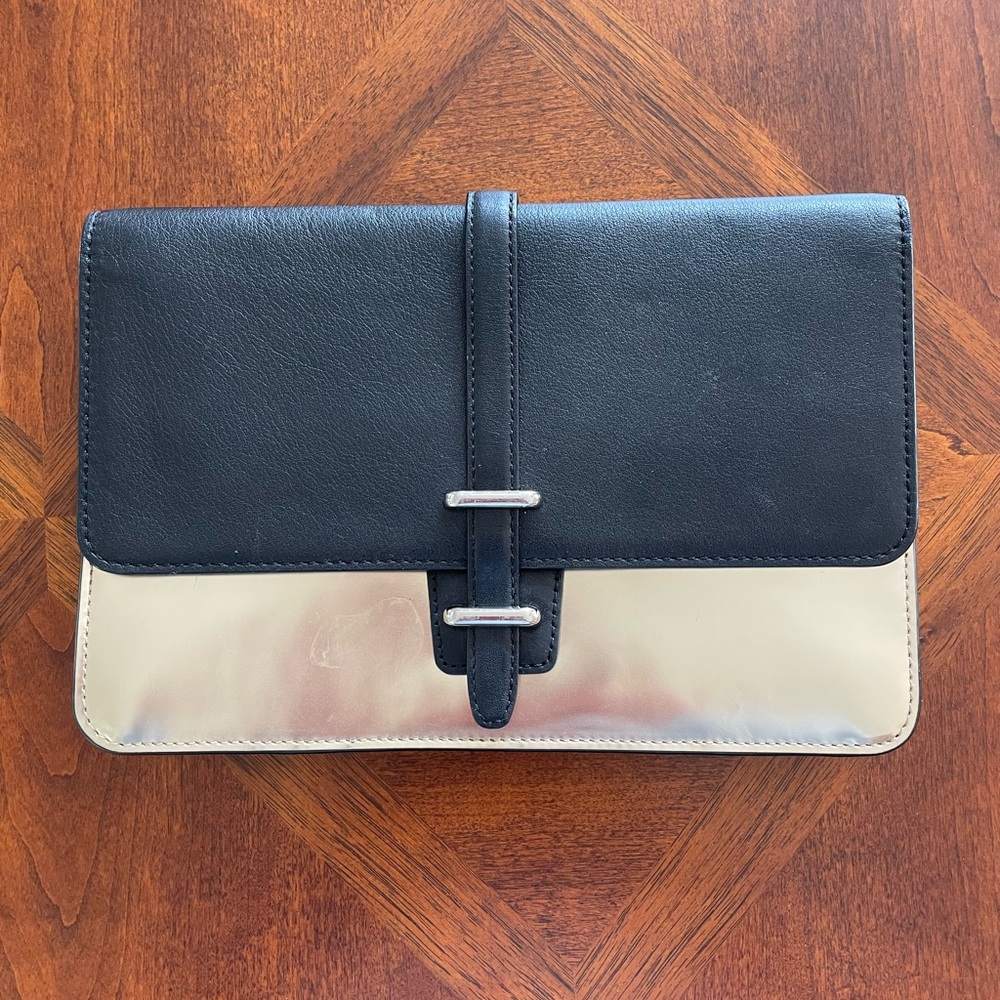 Elegant Black and Silver Women's Clutch